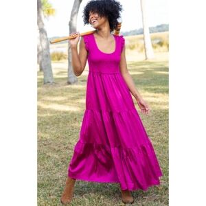 Natural Life Olivia Smocked Maxi Dress